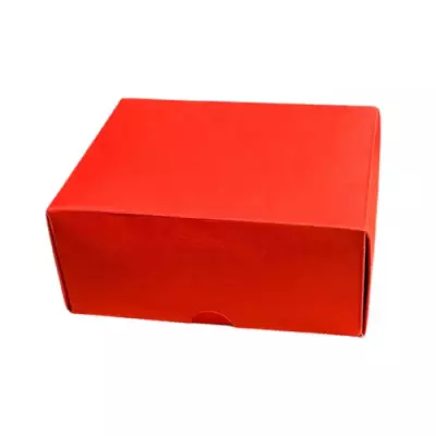 13x10x6cm Renkli Karton Kutu - Kırmızı - 3