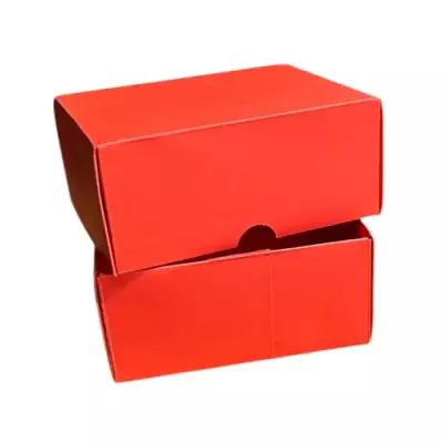 13x10x6cm Renkli Karton Kutu - Kırmızı - 1