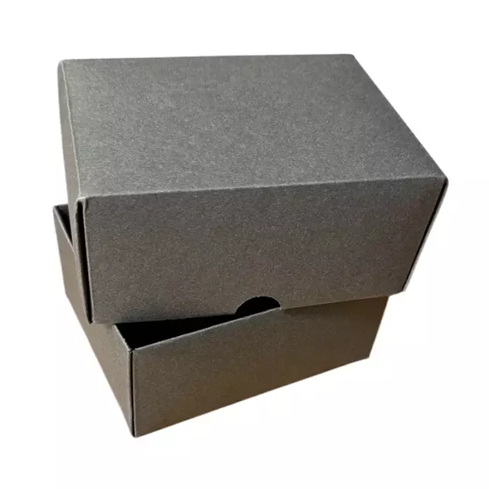 13x10x6cm Renkli Karton Kutu - Koyu Kahverengi - 4