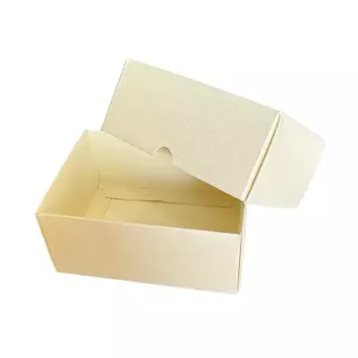 13x10x6cm Renkli Karton Kutu - Krem - 1