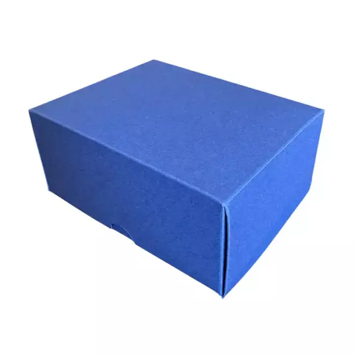 13x10x6cm Renkli Karton Kutu - Lacivert - 1