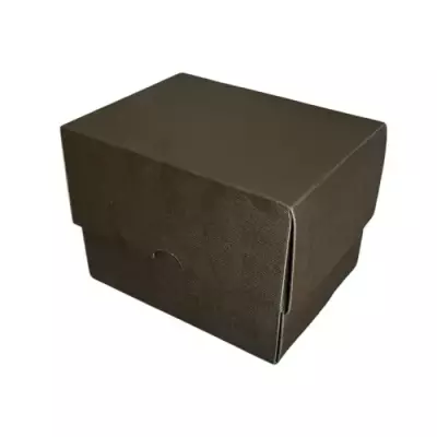 13x10x6cm Renkli Karton Kutu - Siyah - 2