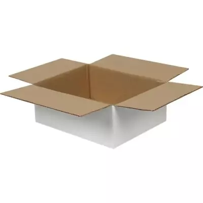 25x20x10cm Koli - 1,7 Desi Koli - Tek Oluklu Koli - Beyaz - 2