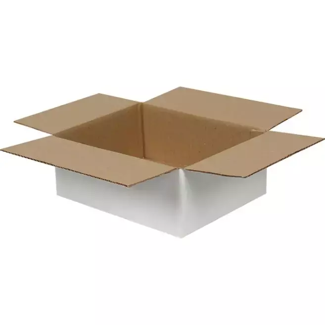 25x20x10cm Koli - 1,7 Desi Koli - Tek Oluklu Koli - Beyaz - 2