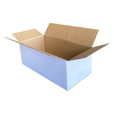 40x20x15cm Koli - 4 Desi Koli - Tek Oluklu Koli - Beyaz - 1