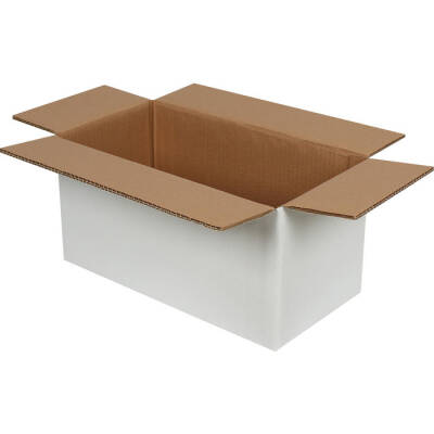 40x20x20cm Koli - 5 Desi Koli - Çift Oluklu Koli - Beyaz - 2