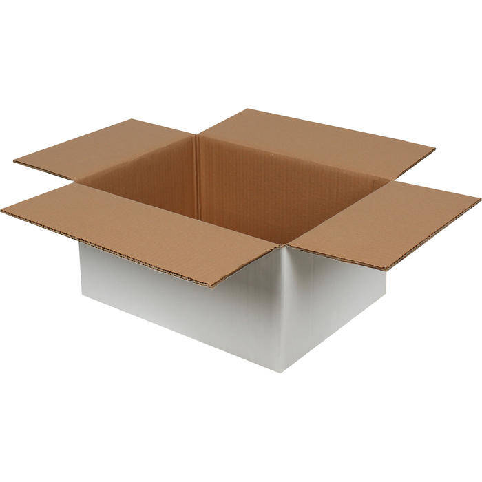 40x30x20cm Koli - 8 Desi Koli - Çift Oluklu Koli - Beyaz - 1