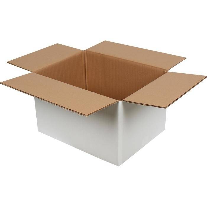 40x30x25cm Koli - 10 Desi Koli - Çift Oluklu Koli - Beyaz - 2